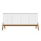 Manhattan Comfort Mid-Century Modern Gales 63.32 Sideboard with Solid Wood Legs in Matte White SB-62722-WH - alternate 6